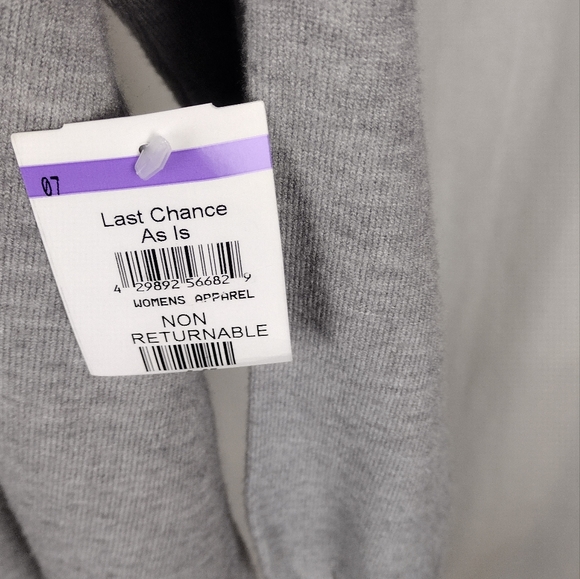 BB DAKOTA Olivia Long Sleeve Sweater Minidress Grey Size Medium 6-8 NWT - Picture 8 of 12